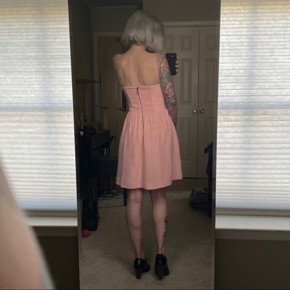 Guess Pink Strapless Dress - Picture 3 of 6